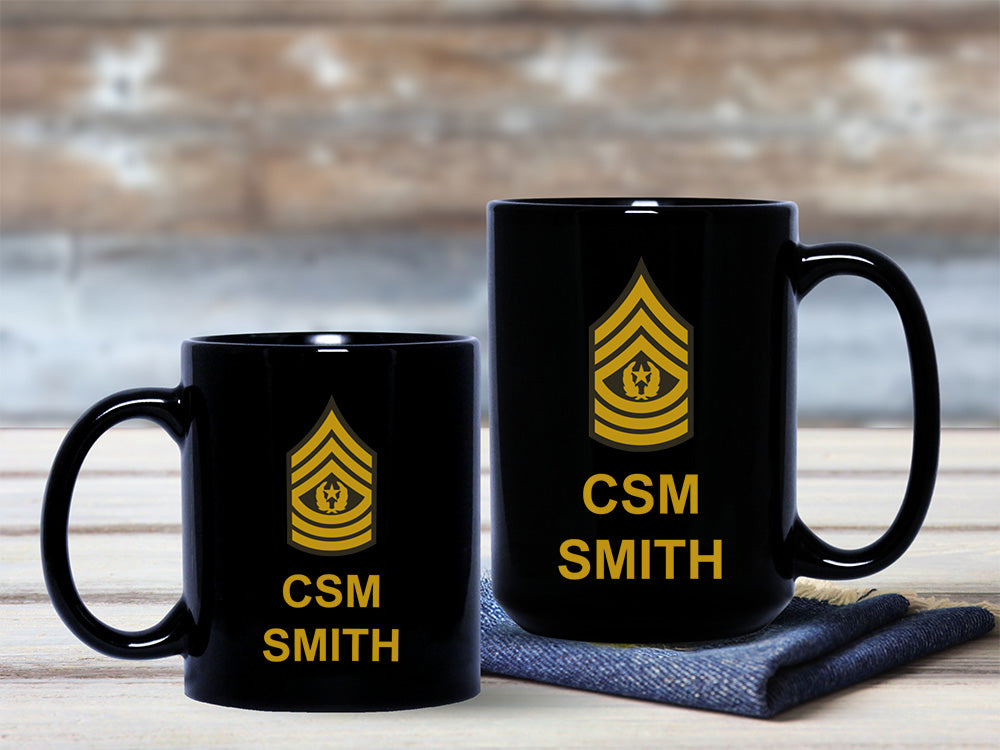 Custom Soldier Mug, Army Coffee Cup, Military Gift, NCO Mug, Sergeant Gift, Military Promotion, Hail and Farewell Gift, Military Retirement, Personalized Army Mug, Personalized Army Gift, Personalized Retirement Gift, Rank Mug, Ets Gift, Pcs Gifts