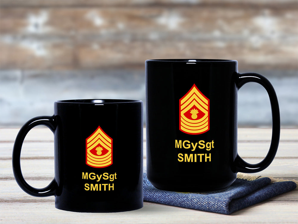 Custom Marine Mug, Marine Coffee Cup, Military Gift, NCO Mug, Sergeant Gift, Military Promotion, Hail and Farewell Gift, Military Retirement, Personalized Marines Mug, Personalized Marine Gift, Personalized Retirement Gift, Officer Mug