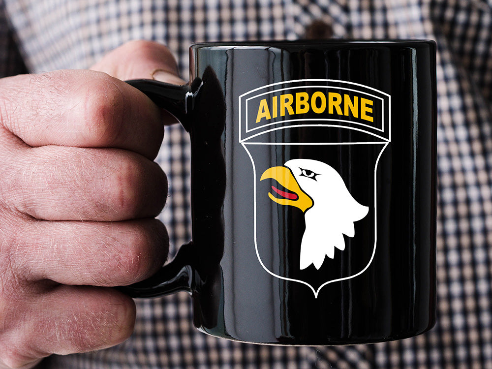 101 ABN, 101st Airborne, 101st Airborne Veteran, Master Parachutist Badge, Jump Master, Fort Campbell, Air Assault, Infantry Gifts, 11B,Paratrooper Gift, Airborne Infantry, Army Airborne Retirement, Air Assault Retirement, 101st Gift Mugs for Welcome