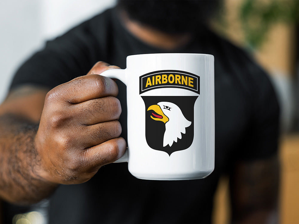 101 ABN, 101st Airborne, 101st Airborne Veteran, Master Parachutist Badge, Jump Master, Fort Campbell, Air Assault, Infantry Gifts, 11B,Paratrooper Gift, Airborne Infantry, Army Airborne Retirement, Air Assault Retirement, 101st Gift Mugs for Welcome