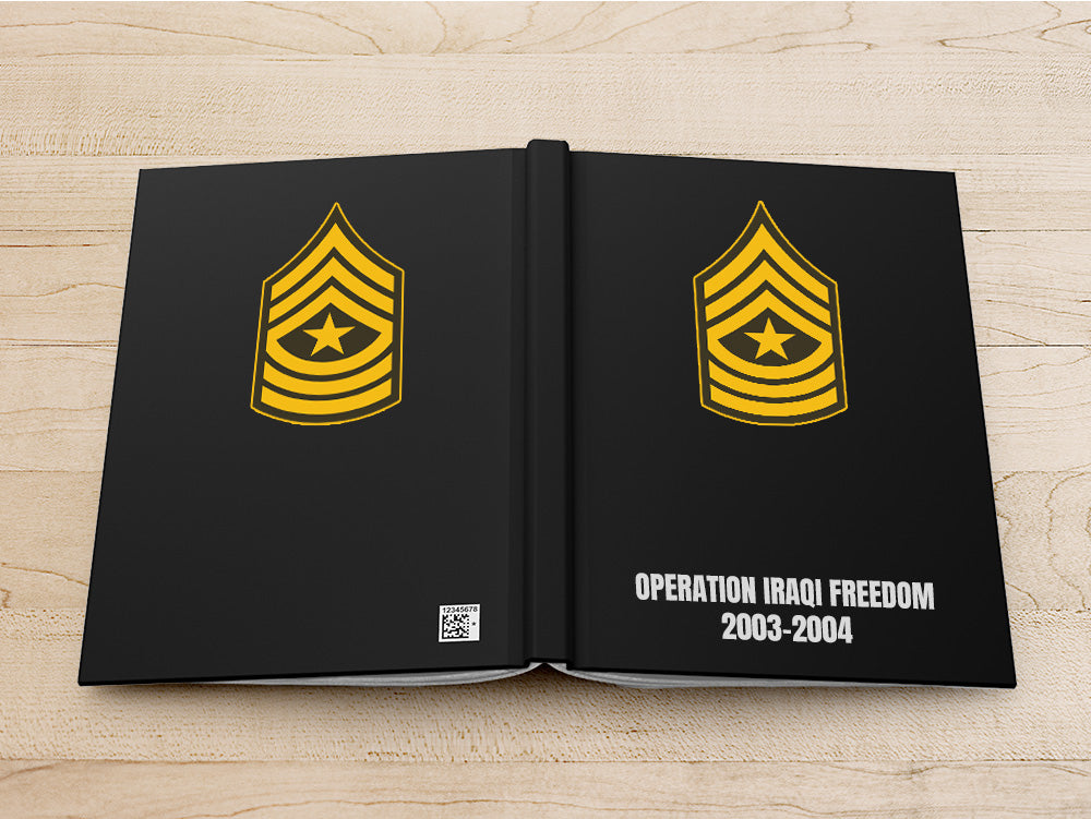 Custom Army Notebook, Personalized Soldier Journal, Army Gifts, Army Present, Military Gift, NCO Note book, Sergeant Gift, Military Promotion, Hail and Farewell Gift, Military Stationery, Personalized Retirement Gift, NCO Gift for Army Veteran