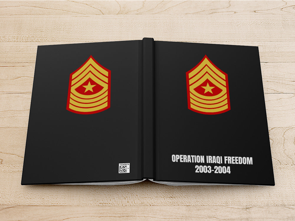 Custom Marine Notebook, Personalized Marine Journal, USMC Gifts, Marine Present, Military Gift, NCO Note book, Sergeant Gift, Military Promotion, Hail and Farewell Gift, Military Stationery, Personalized Retirement Gift, NCO Gift, Semper Fi Gifts