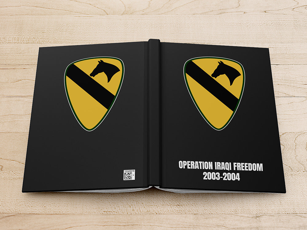 Custom 1st Cavalry Notebook, Personalized 1 CAV Journal Gift, Cavalry Gift, Fort Cavazos Gifts, Army Stationery, Soldier Gift for Army Retirement Journal for NCO Veteran Infantry Note book Promotion gift, personalized gifts for soldier at Fort Hood