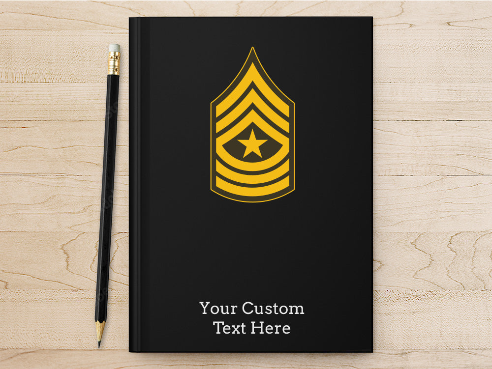 Custom Army Notebook, Personalized Soldier Journal, Army Gifts, Army Present, Military Gift, NCO Note book, Sergeant Gift, Military Promotion, Hail and Farewell Gift, Military Stationery, Personalized Retirement Gift, NCO Gift for Army Veteran