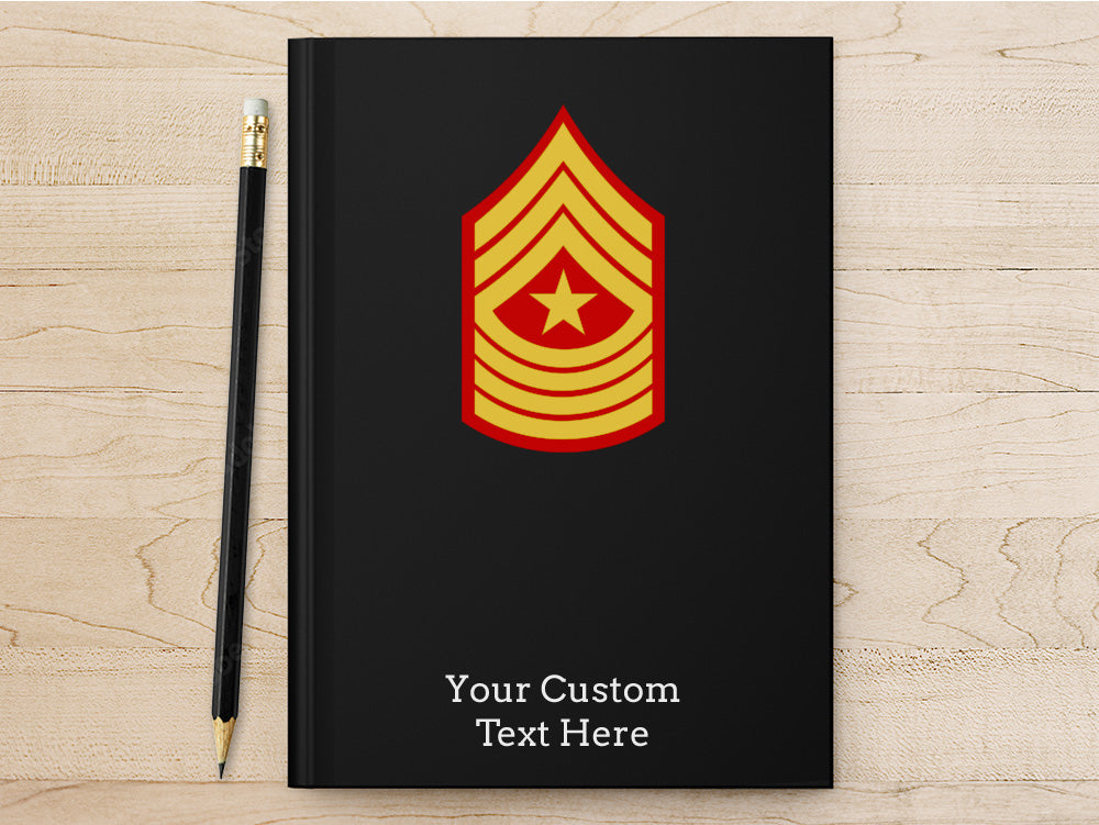 Custom Marine Notebook, Personalized Marine Journal, USMC Gifts, Marine Present, Military Gift, NCO Note book, Sergeant Gift, Military Promotion, Hail and Farewell Gift, Military Stationery, Personalized Retirement Gift, NCO Gift, Semper Fi Gifts