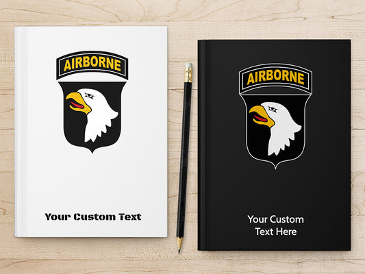 Custom 101st Airborne Notebook, Personalized 101st Gift, Air Assault Gift, Fort Campbell Gifts, Army Stationery, Soldier Gift for Army Retirement Journal for NCO Veteran Infantry  Note book Promotion gift, personalized gifts for soldier at Fort Cambell