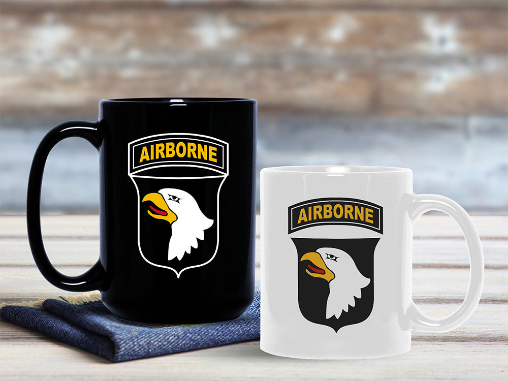 101 ABN, 101st Airborne, 101st Airborne Veteran, Master Parachutist Badge, Jump Master, Fort Campbell, Air Assault, Infantry Gifts, 11B,Paratrooper Gift, Airborne Infantry, Army Airborne Retirement, Air Assault Retirement, 101st Gift Mugs for Welcome